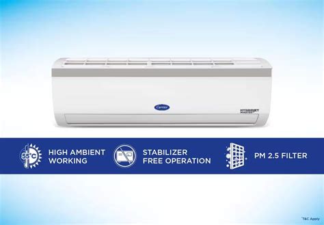 Carrier 2 Ton 3 Star Bee Rating Inverter Split Ac White 24k 3 Star