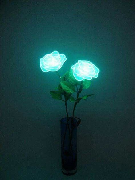 Glow In The Dark Roses Turquoise Aesthetic Glow Paint Red Aesthetic