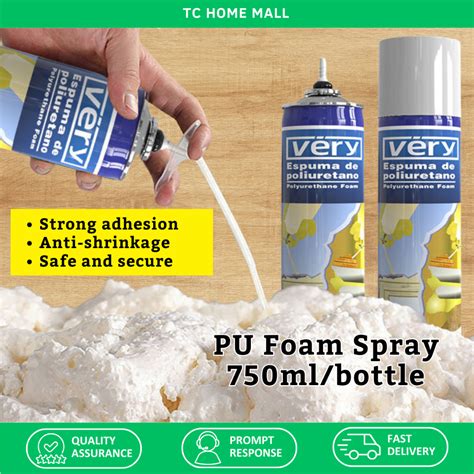 Vira Polyurethane Foam Pu Foam Spray 750ml Waterproof Tutup Lubang Batu