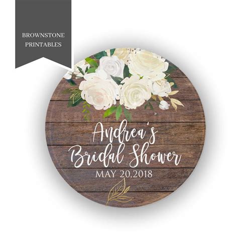 Bridal Shower Stickers Shower Favors Shower Stickers Etsy