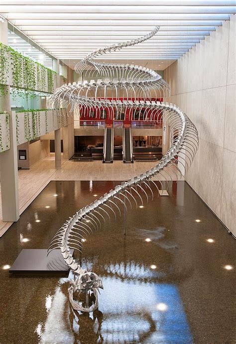 Simply Creative: Giant Snake Skeleton Sculptures by Huang Yong Ping