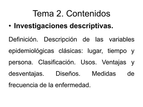 Tema Estudios Descriptivos Ppt