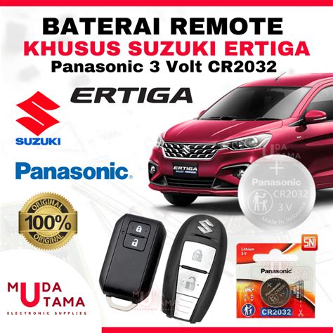 Jual Baterai Remote Mobil SUZUKI ERTIGA ORIGINAL PANASONIC CR2032 3