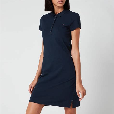 Tommy Hilfiger Womens Heritage Slim Polo Dress Midnight