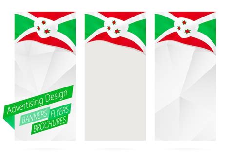 Premium Vector Design Of Banners Flyers Brochures With Flag Of Burundi