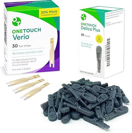 Amazon OneTouch Delica Plus Lancets And OneTouch Verio Test Strips