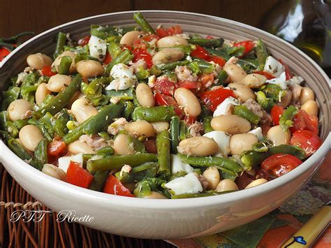 Insalata Di Fagioli Fagiolini Tonno Pomodori E Mozzarella Ptt Ricette