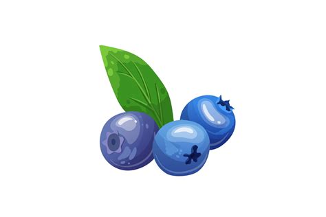 Cartoon Blueberries