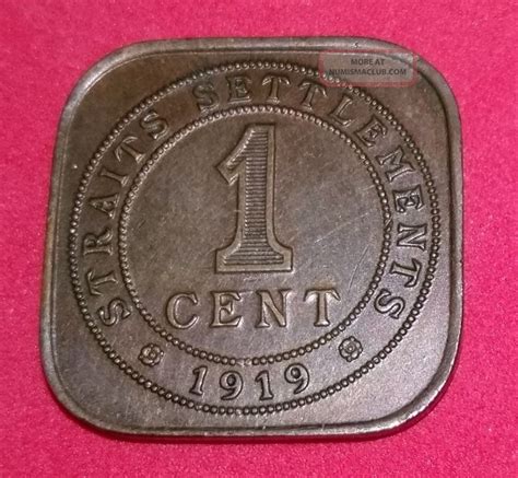 Straits Settlements Cent Aunc Coin