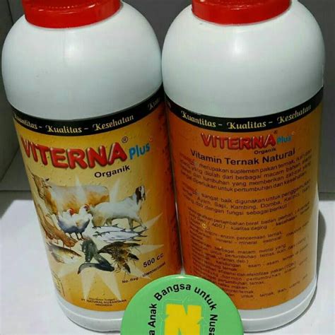 Jual Viterna Nasa Cc Vitamin Ternak Pupuk Organik Cair Nutrisi