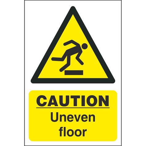 Caution Uneven Floor Signs Hazard Construction Safety Signs Ireland