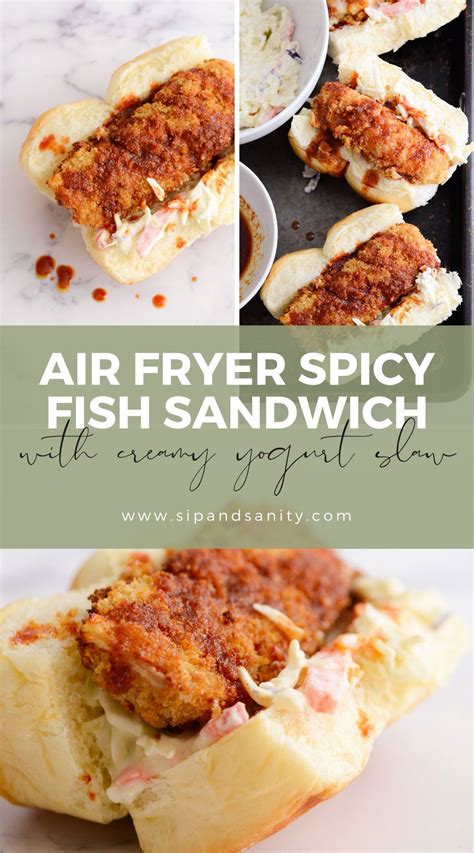 These Air Fryer Spicy Fish Sandwiches Are Served Up On Sweet Hawaiian