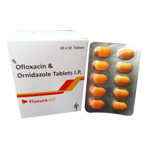 Ofloxacin 200 Mg Ornidazole 500 Mg Ip Tablets Adura Pharmaceuticals