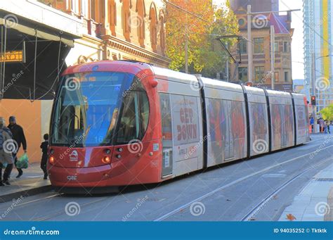 Sydney Light Rail Tram Train Australia Editorial Photography Image Of