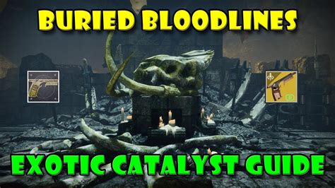 Buried Bloodline Exotic Catalyst Guide Destiny Youtube