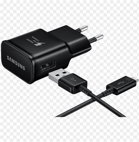 mobile chargers - samsung black charger PNG image with transparent ...