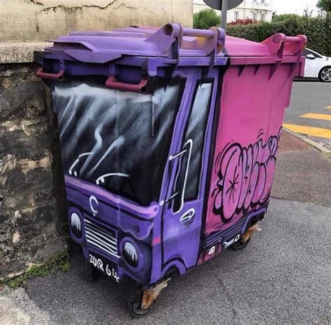 Street Art Banksy Banksy Graffiti Painted Trash Cans Pin Up Trash