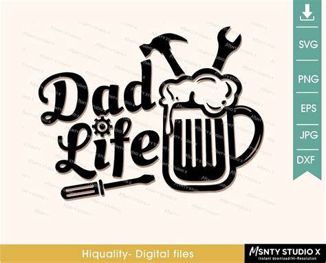 Dad Life Svg Father Cut File Dad Cut File Funny Dad Etsy