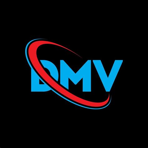 DMV logo. DMV letter. DMV letter logo design. Initials DMV logo linked ...