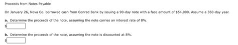 Solved Proceeds From Notes Payable On January 26 SolutionInn