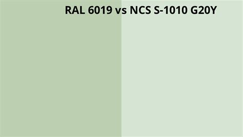 Ral 6019 Vs Ncs S 1010 G20y Ral Colour Chart Uk