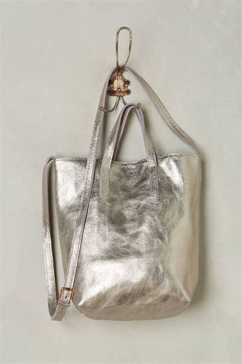 Mini Metallic Tote Bag Metallic Tote Bags Metallic Totes Bags