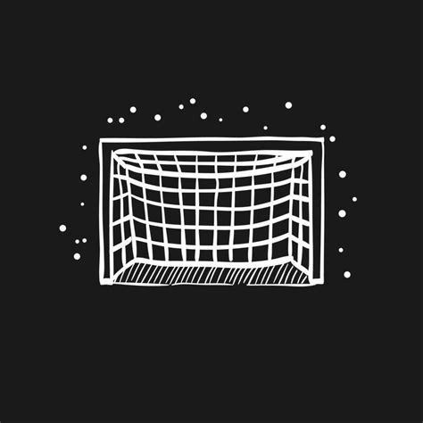 Football Goal Post Doodle Sketch Illustration 38047650 Vector Art At