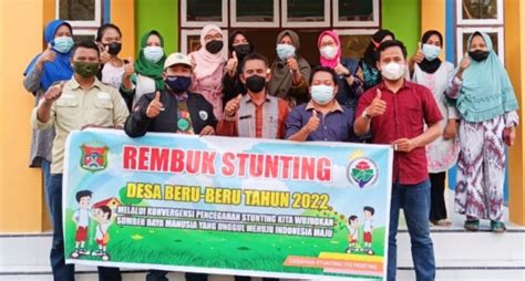 Antisipasi Peningkatan Stunting Pemdes Beru Beru Gelar Rembuk Stunting