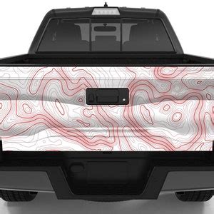 Customizable Topographic Tailgate Wrap Vinyl X X M Wrap