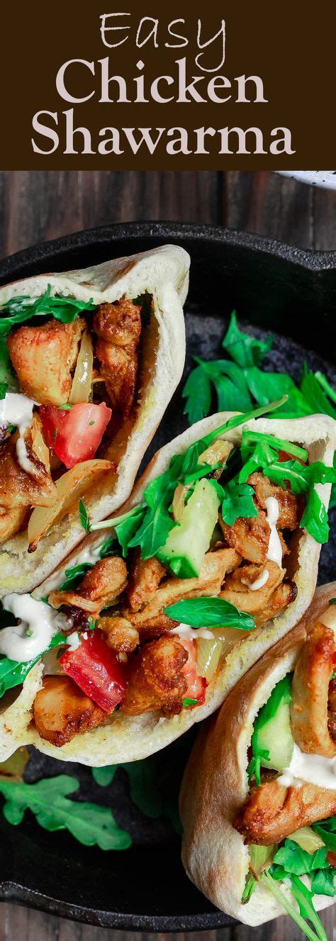 Homemade Chicken Shawarma The Mediterranean Dish Easy Healthy