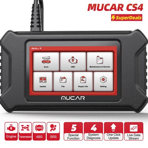 Mucar CS4 Professionele Obd2 Scanner Olie Epb Sas Tpms Reset