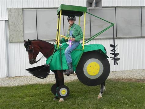 This Is My Horse Chico And I Dressed As A John Deere Tractor Erin