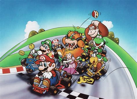 Super Mario Kart Super Nintendo Box Artwork Videogameart Tidbits