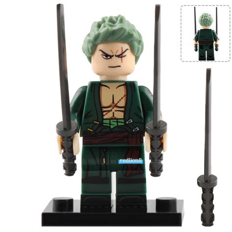 Roronoa Zoro Anime Heroes One Piece Lego Compatible Minifigure Bricks Toys - Building Toy ...