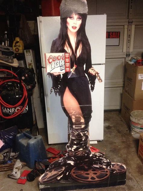 Elvira Cardboard Cutout Standup Coors Light Advertising