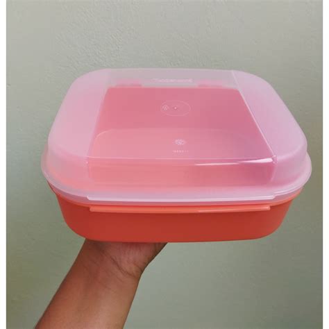 Tupperware Caixa Visual Box Pequena 1 1 Litros Laranja Shopee Brasil