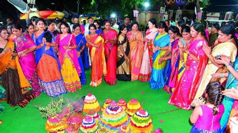 Telangana Gears Up For Nine Days Of Floral Festival Bathukamma India Tv