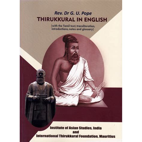 Thirukkural In English G U Pope Dr V Murugan Institute Of Asian