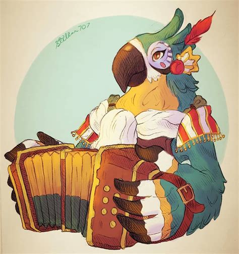 Legend Of Zelda Breath Of The Wild Art Rito Kass Botw Stellar 707