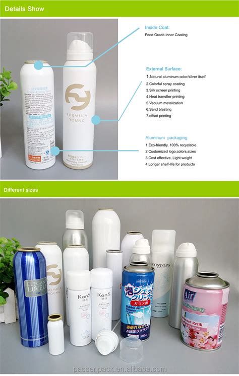 Aluminum Moisturizing Spray Aerosol Bottle With Valve And Cover Made In ...