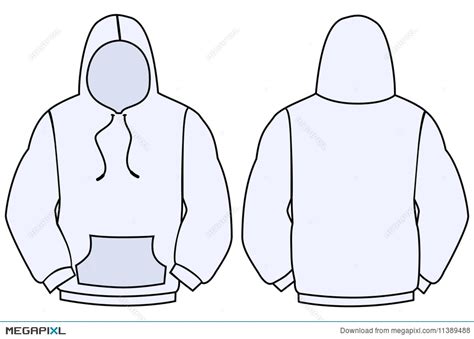 Hoodie Vector Template At Getdrawings Free Download