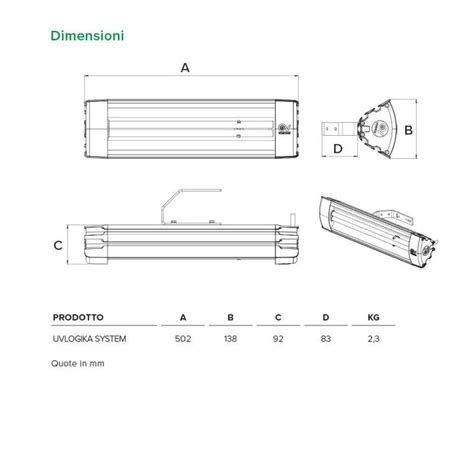 Lampada Germicida A Raggi Uv C Vortice Uvlogika