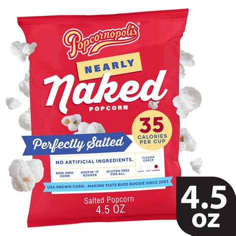 Food Lion Popcornopolis Perfectly Salted Nearly Naked Oz Bag Salt Flavored Better For You