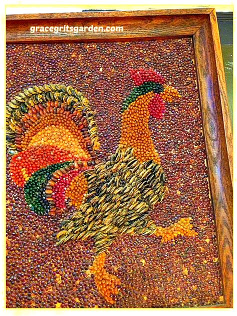 Vintage Rooster Art Grace Grits And Gardening Rooster Art Rooster