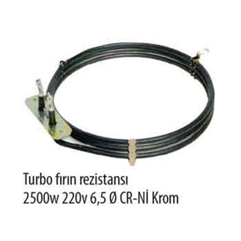 Turbo Fırın Rezistansı 2500W 220V 6 5Q Cr Ni Krom