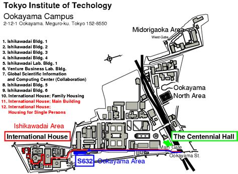 University Map: Tokyo Institute of Technology Map