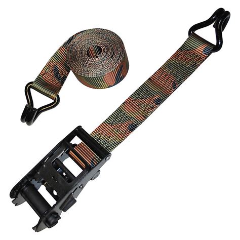 2 Inch CAMO Ratchet Strap With Wire Hooks Ratchet Straps Lodi Metals