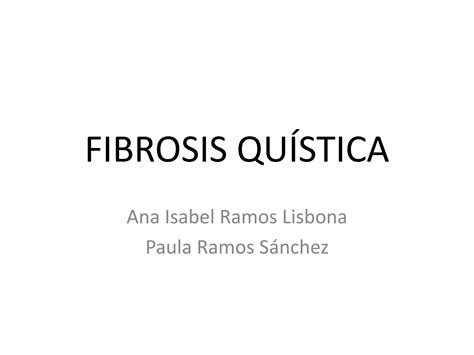 Fibrosis Quistica Ppt