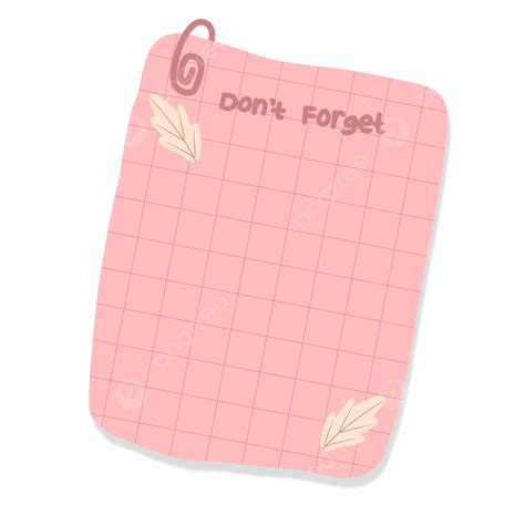 Aesthetic Paper Note Printable Papernotes Post It Planner Png