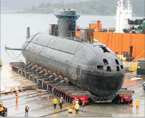 The Fire Damaged Hmcs Chicoutimi Arrives At Victoria Shipyards In May